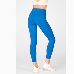 Fabletics PowerHold 7/8 Leggings in Bright Blue